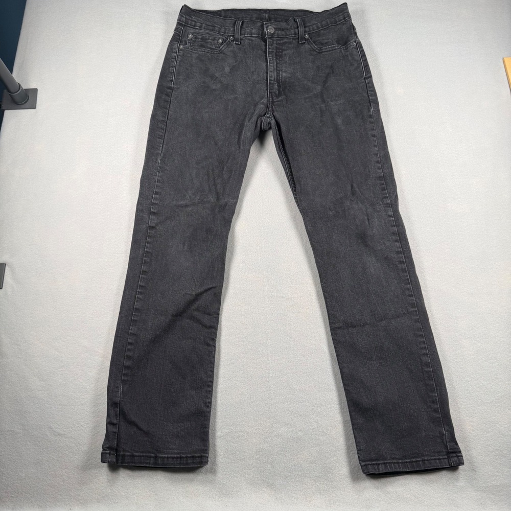 Levis 511 Slim Fit Jeans Mens 33x30 Faded Black Denim Casual Streetwear Pants